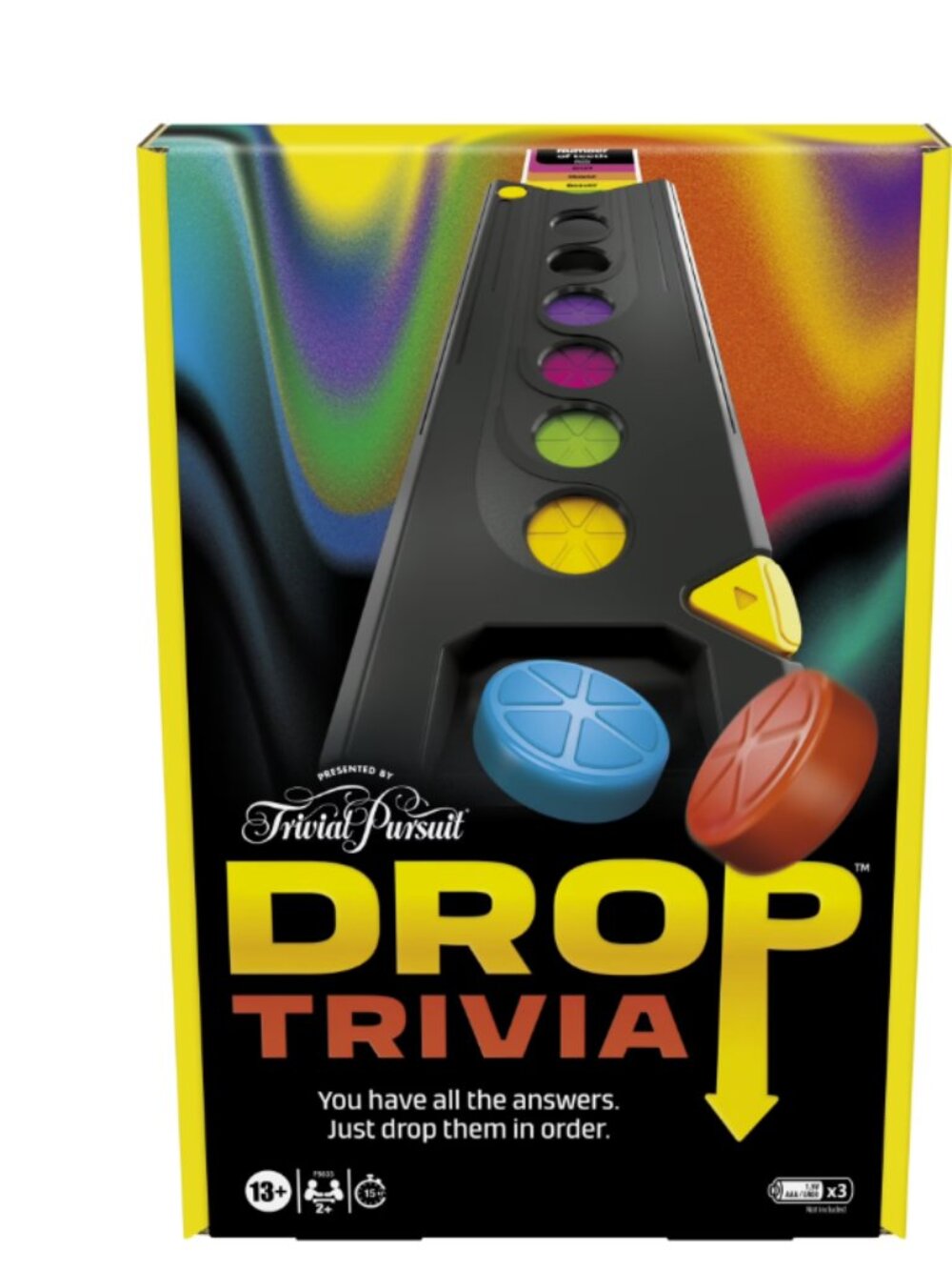 Drop Trivia Electronic Party Game by Trivial Pursuit, Ages 13+, 2+ Players